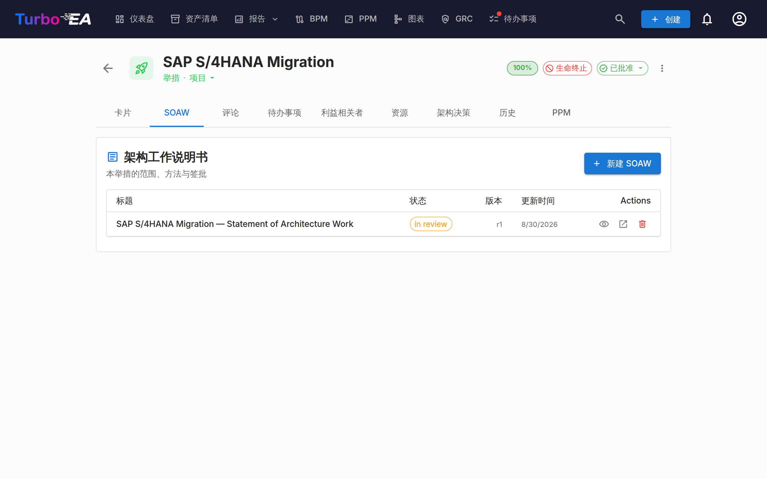 举措卡片 — SoAW 标签页